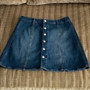 Mossimo Supply Company A-line Denim Mini Skirt